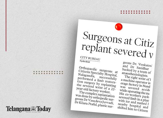  Surgeons at Citizens Hospital replant severed wrist